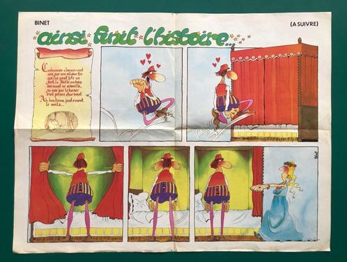 Poster Binet (A Suivre) - février 1979 - recto verso, Boeken, Stripverhalen, Gelezen, Eén stripboek, Ophalen