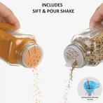 12 pots à épices en verre | LIVRAISON GRATUITE, Neuf, -, Autres types, Envoi