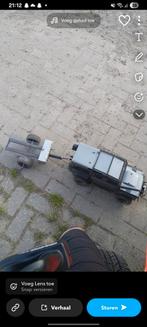 traxxas trx4 met zelfbouw remork, Hobby en Vrije tijd, Modelbouw | Radiografisch | Auto's, Ophalen of Verzenden, Gebruikt