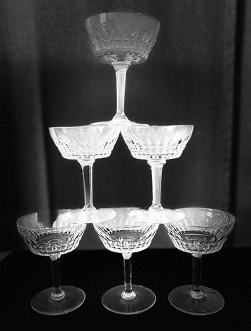 Val Saint Lambert 6 Mery Esneux champagneglas beschikbaar voor biedingen