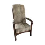 Vintage fauteuil met armsteunen, Huis en Inrichting, Ophalen, Riet of Rotan, Vintage jaren 50, 75 tot 100 cm