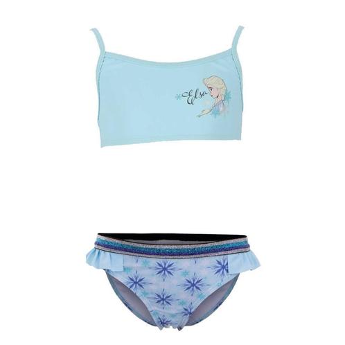Disney Frozen Bikini Licht Blauw - Mt 104 - 110 - 116 - 128, Kinderen en Baby's, Kinderkleding | Kinder-zwemkleding, Nieuw, Bikiniset