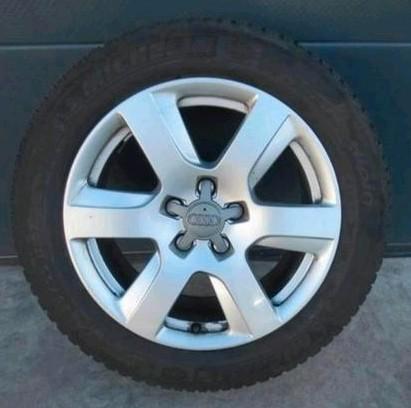 Winterbanden Michelin velgen alu Audi A6 17inch 7,5&6mm ❄️, Auto-onderdelen, Besturing, Audi, BMW, Gebruikt, Ophalen