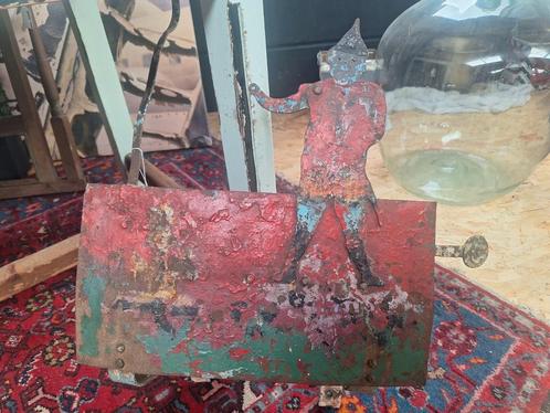 Zeer oude mechanische schiettent doel / kermis / jeu de tit, Antiek en Kunst, Antiek | Speelgoed, Ophalen