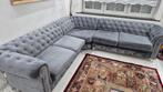 Canapés d’Angle 3+2 Places en Velours Gris, Maison & Meubles, Canapés | Salons, Quatre personnes ou plus, Banc droit, Comme neuf