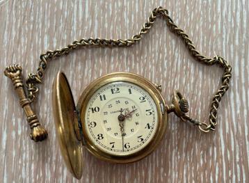 Montre chronomètre type ROSKOPF savonnette avec chaine poing beschikbaar voor biedingen
