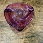 Gesigneerde Val Saint Lambert kristallen schaal – Amethist, Antiek en Kunst, Ophalen of Verzenden