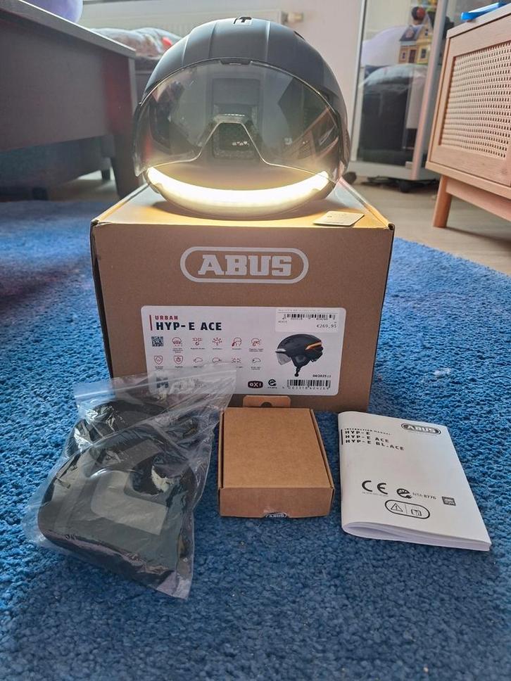 Abus Hype-e Ace helm, Fietsen en Brommers, Fietsaccessoires | Fietshelmen, M, Ophalen of Verzenden