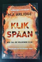 boek Klikspaan, Boeken, Thrillers, Ophalen of Verzenden, Zo goed als nieuw, M.J. Arlidge, België