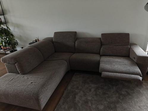 Hoeksalon met relax en inklapbare hoofdeindes, Huis en Inrichting, Zetels | Complete zithoeken, Zo goed als nieuw, Ophalen