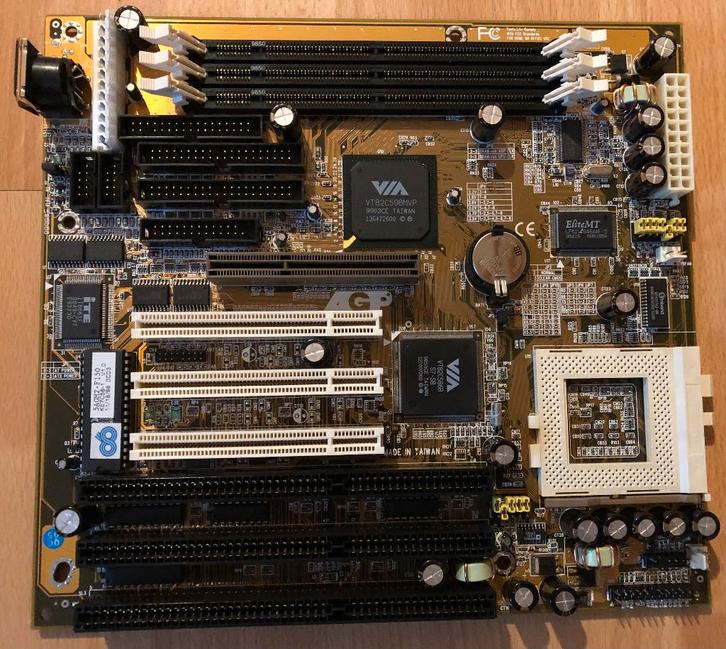 Moederbord5 Chaintech 5AGM2 (Socket7) BabyAT (NIEUW), Informatique & Logiciels, Cartes mères, Neuf, Autres types, Autres types