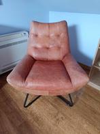 Leren zeteltje cognac kleur, Huis en Inrichting, Fauteuils, Ophalen, Gebruikt