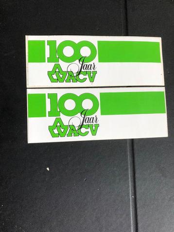 Sticker 100 jaar ACV