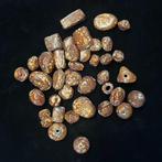 Kralen Indisch glas oker bruin goud, Hobby en Vrije tijd, Ophalen, Nieuw, Kraal