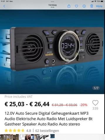 Autoradio beschikbaar voor biedingen