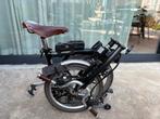 Brompton H6R vouwfiets Brooks-zadel & handgrepen 6 vitesses, Fietsen en Brommers, Ophalen, Brompton, Versnellingen, Zo goed als nieuw