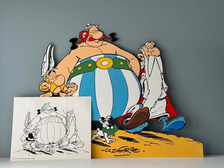 Sodiema Asterix emaille plaat, Verzamelen, Stripfiguren, Beeldje of Figuurtje, Asterix en Obelix, Ophalen of Verzenden