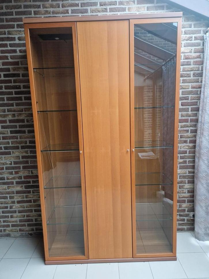 Vitrinekast, Maison & Meubles, Armoires | Vitrines, Utilisé, 200 cm ou plus, 100 à 150 cm, 25 à 50 cm, Avec porte(s), Avec tablette(s)