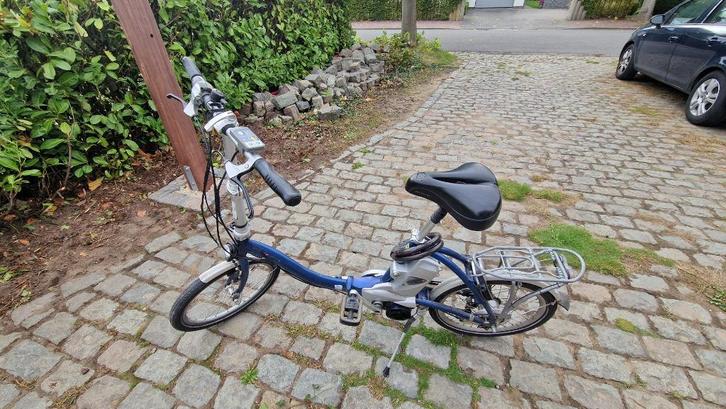Flyer elektrische plooifiets, Fietsen en Brommers, Elektrische fietsen, Gebruikt, Overige merken, 30 tot 50 km per accu, Ophalen