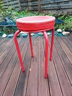 Kruk met kussen, Huis en Inrichting, Krukjes, Ophalen, Zo goed als nieuw, IJzer