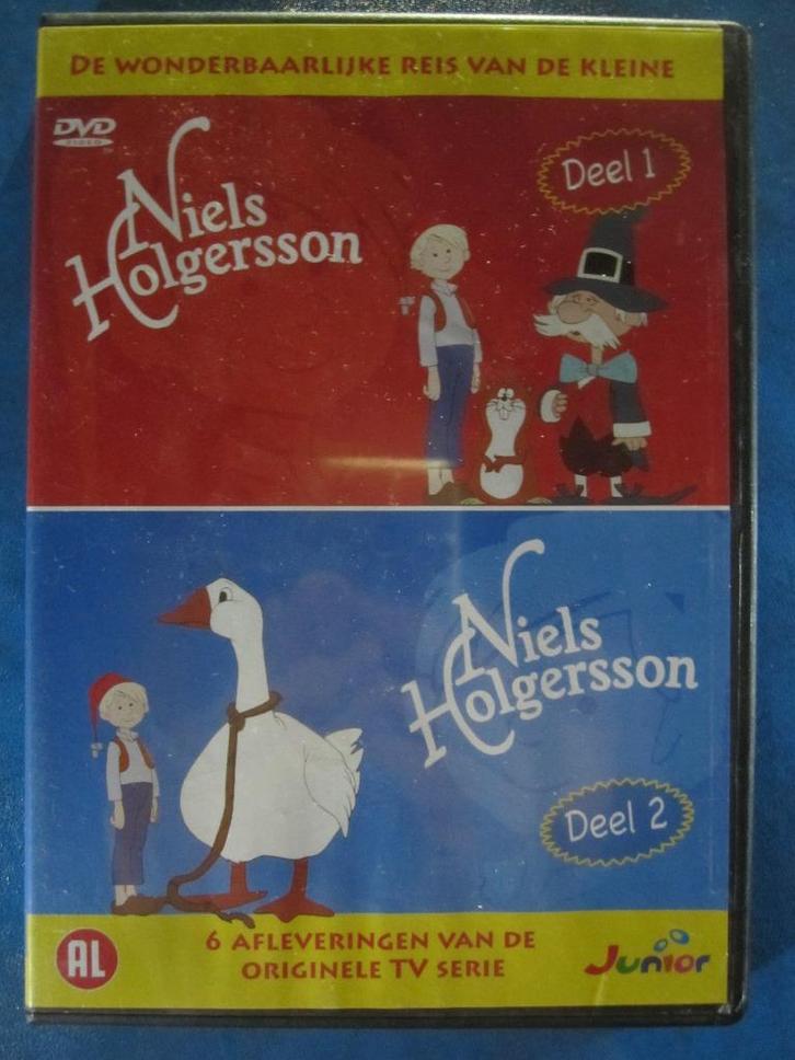 Niels Holgersson - Deel 1 & 2, Cd's en Dvd's, Dvd's | Tekenfilms en Animatie, Zo goed als nieuw, Europees, Tekenfilm, Boxset, Alle leeftijden