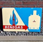 Oud emaille reclame bord Langcat Bussum van BENEGAS🔥, Verzamelen, Ophalen of Verzenden, Gebruikt, Reclamebord