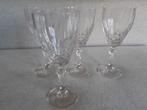 Vier kristallen wijn glazen Cristal d'Arques, Antiek en Kunst, Antiek | Glaswerk en Kristal, Ophalen of Verzenden