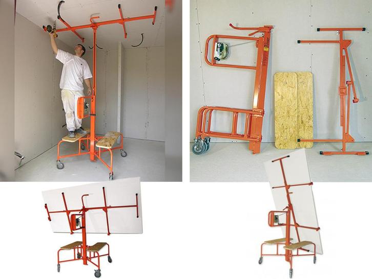 Professionele gyproclift platenlift te huur 15€ dag 50€ week, Doe-het-zelf en Bouw, Bouwliften, Gebruikt, Ophalen