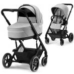 Cybex Bailos S in 1 grijs + Aton 5 + Isofix, Kinderen en Baby's, Kinderwagens en Combinaties, Gebruikt, Combiwagen, Verstelbare duwstang