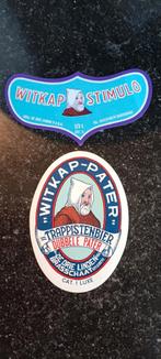 2 oude bieretiketten witkap pater br de 3 Linden Brasschaat, Ophalen of Verzenden, Zo goed als nieuw