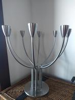 Stoere kandelaar in geborsteld RVS, IN NIEUWE STAAT, Enlèvement, Chandelier