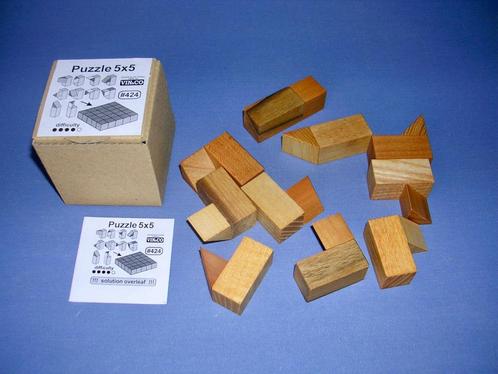 Breinbreker puzzel hout Vinco Puzzle 5x5, Hobby en Vrije tijd, Denksport en Puzzels, Nieuw, Rubik's of 3D-puzzel, Ophalen of Verzenden