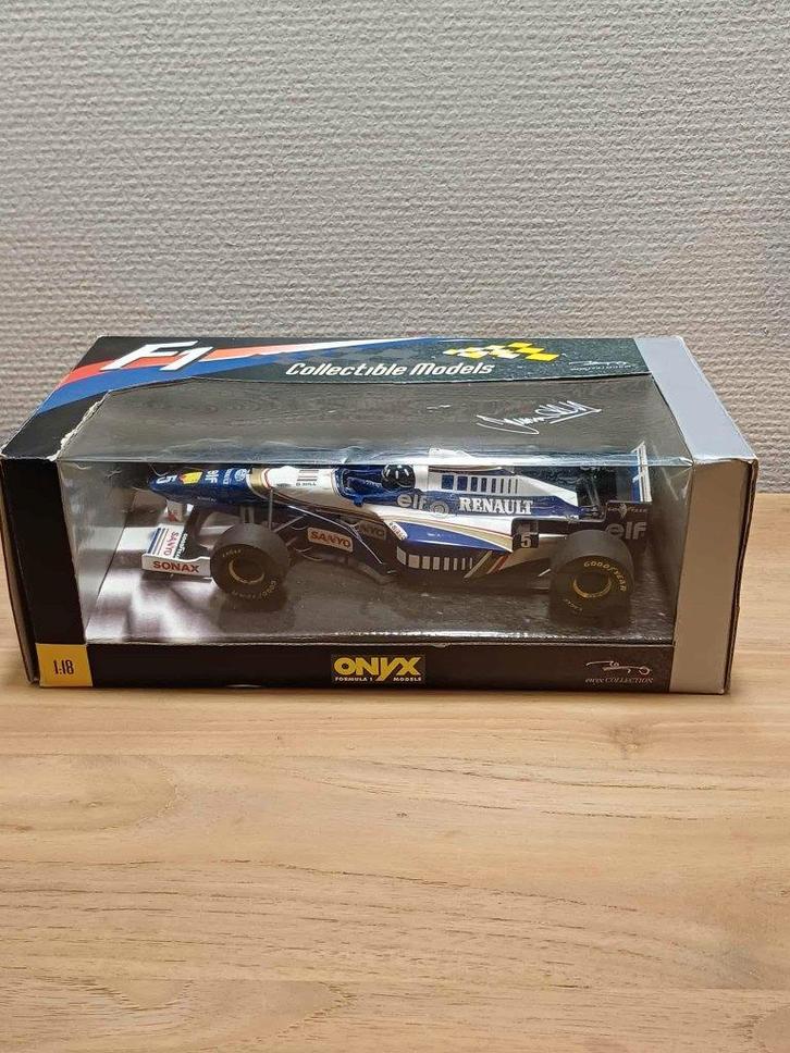 Onyx F1 Williams Renault FW18 Damon Hill signature, Hobby en Vrije tijd, Modelauto's | 1:18, Zo goed als nieuw, Auto, Ophalen
