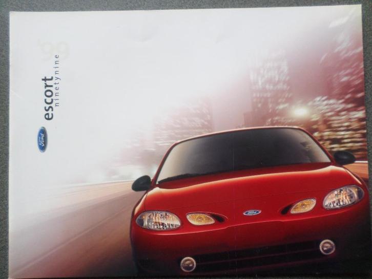 Ford Escort 1999 Brochure, Boeken, Auto's | Folders en Tijdschriften, Ford, Ophalen of Verzenden