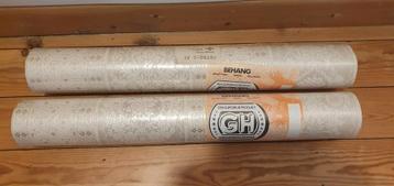 Vintage rollen behangpapier beige tinten  beschikbaar voor biedingen