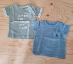 2 schattige T-shirts - I LOVE YOU / beer - Maat 62, Jongetje of Meisje, Ophalen of Verzenden, Zo goed als nieuw, Baby club