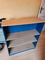 Boekenkast blauw en lichtbruin (ikea), Huis en Inrichting, Kasten | Boekenkasten, Ophalen, Gebruikt