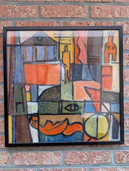 Drie kleurrijke schilderijen, Antiek en Kunst, Kunst | Schilderijen | Abstract, Ophalen