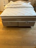 BED SLEEPWORLD SCANDINAVIAN boxpringer + berging 140 x200, Huis en Inrichting, Slaapkamer | Bedden, Nieuw, Overige materialen