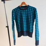 vintage trui met sterren patroon / maat Medium, Blauw, Maat 38/40 (M), Vintage, Ophalen of Verzenden