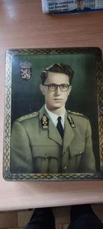 Oude blikken doos Koning Boudewijn, Verzamelen, Ophalen of Verzenden, Zo goed als nieuw