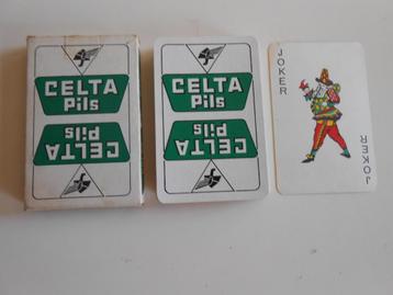 Spel speelkaarten brij Meiresonne uit Gent. Celta pils beschikbaar voor biedingen