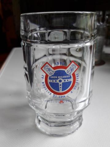 RARE ! Chope à bière Stella Artois - Boucle de Spa 1986, Enlèvement ou Envoi, Comme neuf, Chope(s), Stella Artois