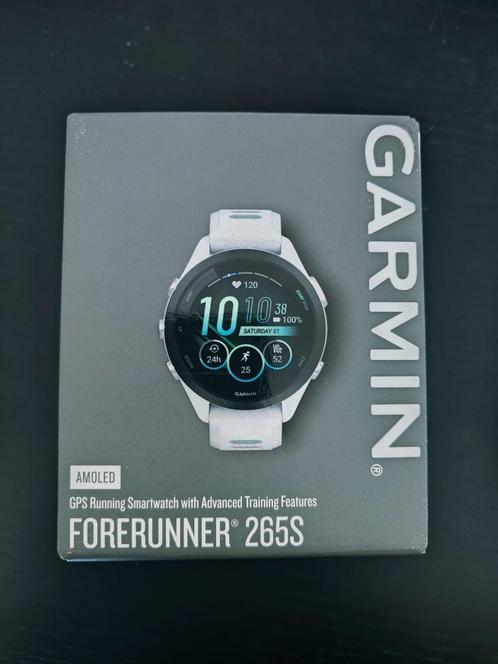 Nieuwe Garmin Forerunner 265S, Handtassen en Accessoires, Sporthorloges, Nieuw, Wit, Afstand, Calorieverbanding, Conditie, GPS