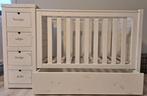 Babybed met Airgosafe topper, Kinderen en Baby's, Kinderkamer | Bedden, Ophalen, Gebruikt, Minder dan 140 cm, Matras