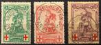 Nrs. 126-128. Gest. 1914. Standbeeld de Mérode. OBP: 85,00 e, Postzegels en Munten, Postzegels | Europa | België, Met stempel