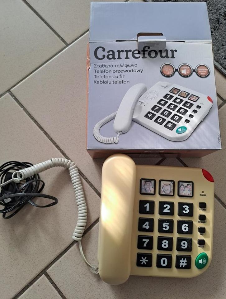 Téléphone filaire à grosses touches, Télécoms, Téléphones fixes | Filaires, Enlèvement ou Envoi