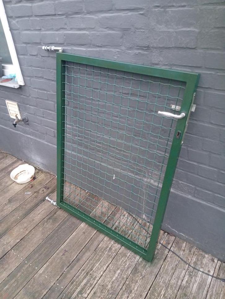 tuinpoortje 1m15x 85 cm breed, Tuin en Terras, Tuinpoorten, Gebruikt, Draaipoort, IJzer, 100 tot 150 cm, Minder dan 100 cm, Ophalen