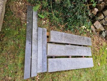3x hardstenen dorpel 1m lang 18cm breed 7,5cm hoog  beschikbaar voor biedingen