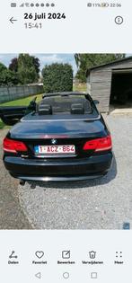 Bmw320i cabrio e93 bj 2007     full option, Auto's, BMW, Zwart, Cabriolet, Zwart, Leder